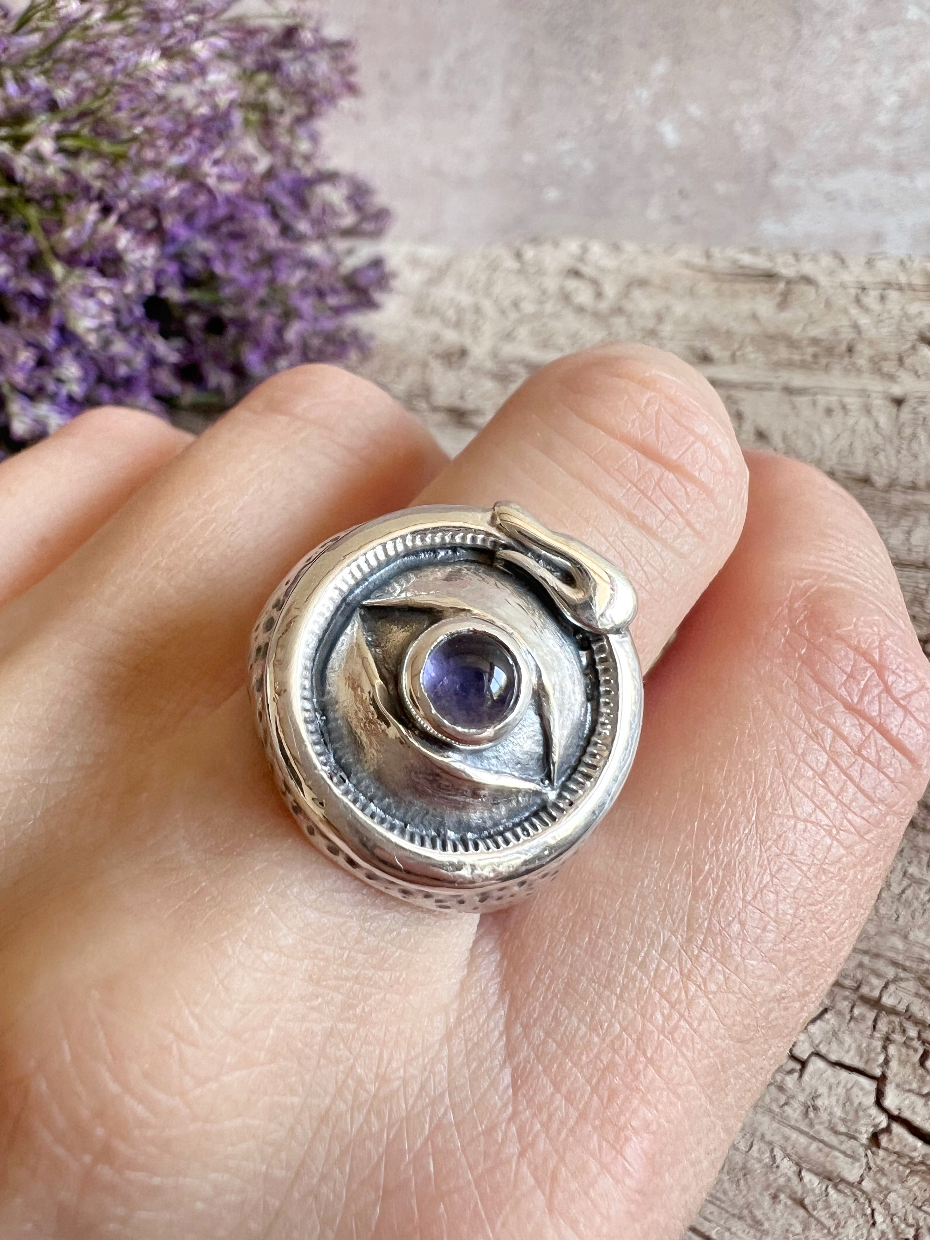 ANILLO OUROBOROS IOLITA